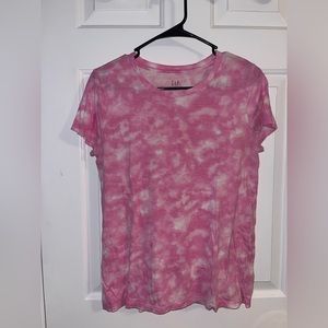 GAP pink tie dye t-shirt, size medium